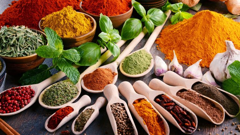Alimentos y especias.